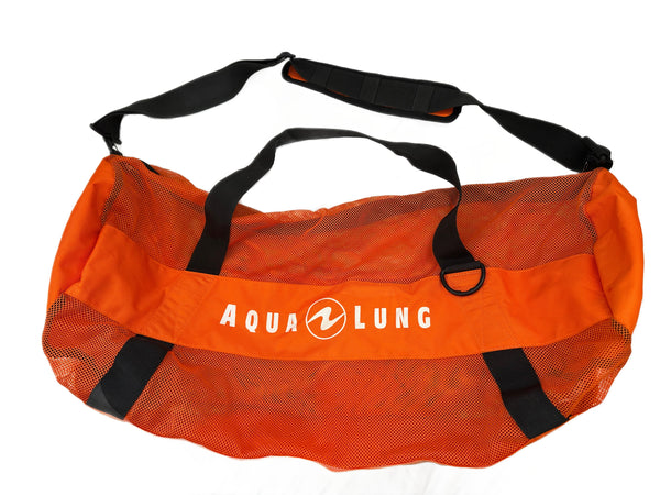 Aqualung Orange Mesh Duffel Gear Bag