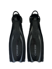 Cressi Reaction Open Heel Fins with Bungee Straps "S-M"