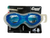 Blue swim goggles with Cressi branding on a black packaging background