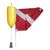 Dive Flag with Weighted Buoy Float
