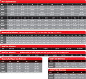 Henderson NEW size chart