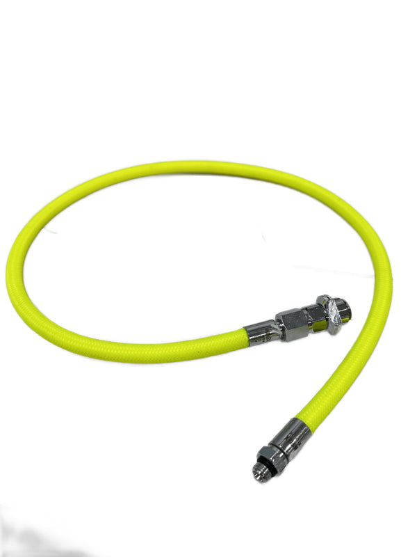 Neon Yellow Scuba Low Pressure Miflex Xtreme Hose for Drysuit/BCD