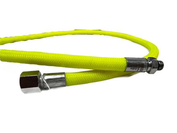 Neon Yellow Scuba Regulator High Pressure Miflex Xtreme Hose 39"