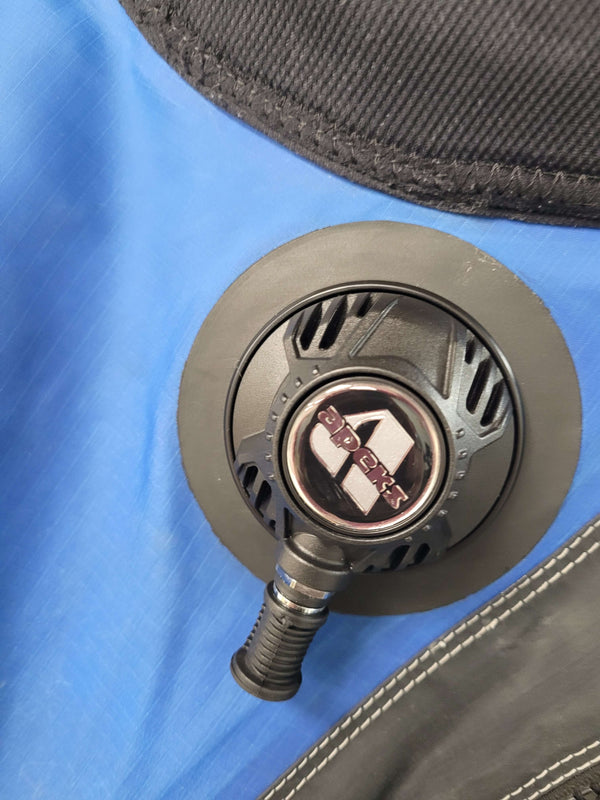 Santi E.M. Drysuit, Bag, Vinyl Gloves "XLS"