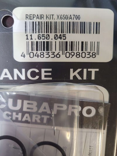 ScubaPro Repair Kit 11.650.045 for X650 Regulator