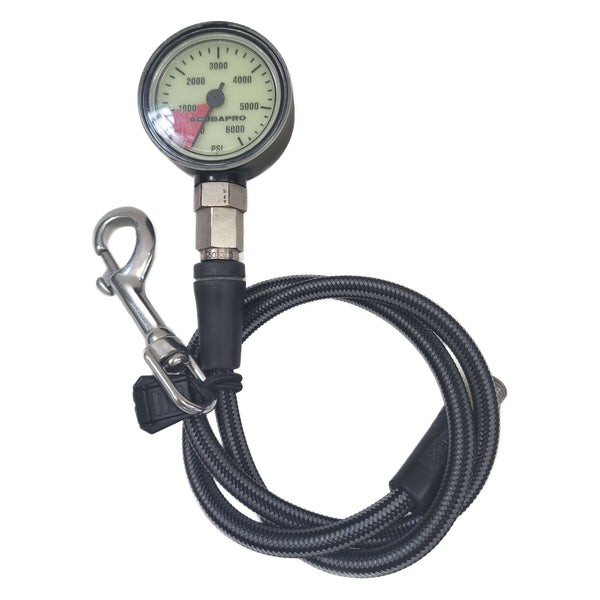 ScubaPro SPG 6000 PSI with Miflex HP Hose
