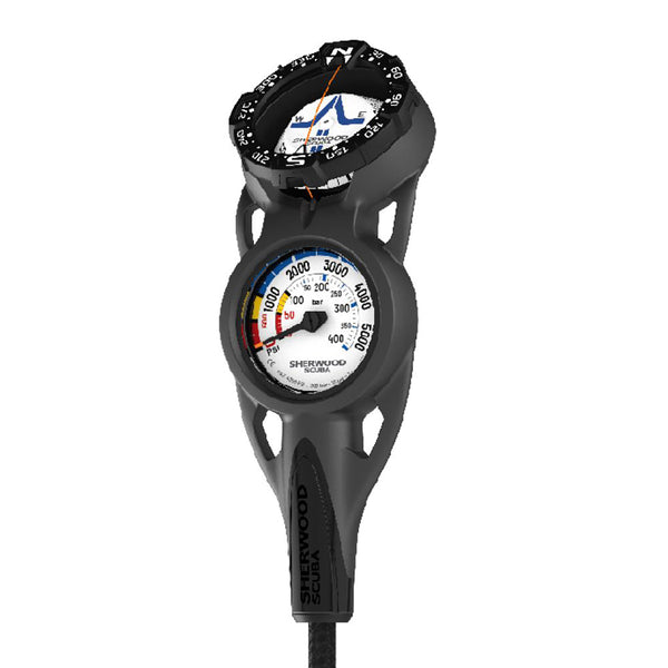 Sherwood Analog Console Compass &Pressure Gauge