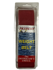 Trident Hard Weight Belt 60in, Red