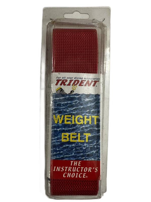 Trident Hard Weight Belt 60in, Red