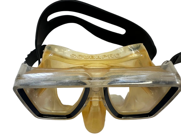 Vintage ScubaPro Dive Mask Black/Clear
