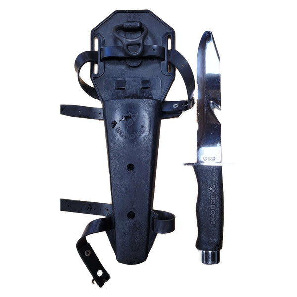 Wenoka SS Dive Knife and Leg Sheath 7"Blade