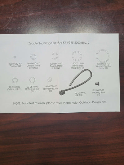 Zeagle 2nd Stage Regulator Service Kit #345-2000