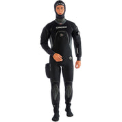 Black Cressi diving suit on a white background