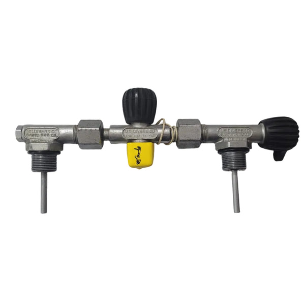 U.S. Divers Tank Manifold For Doubles w/ Isolator 3000psi