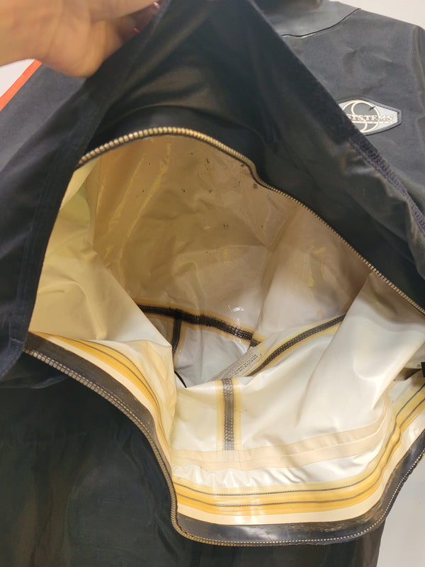 O.S. Systems Orange/ Black Drysuit and Bag