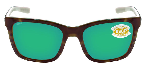Costa Del Mar 'Panga'Tort/ White/ Seafoam - Green Mirror