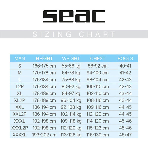 SEAC Men's Shorty Sense 2.5mm Wetsuit