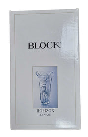 Block Horizon 12"Crystal Vase, Swirl Design - Eastern Sports