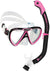Cressi Ikarus &Orion Semi Dry Black/Pink Snorkel Combo