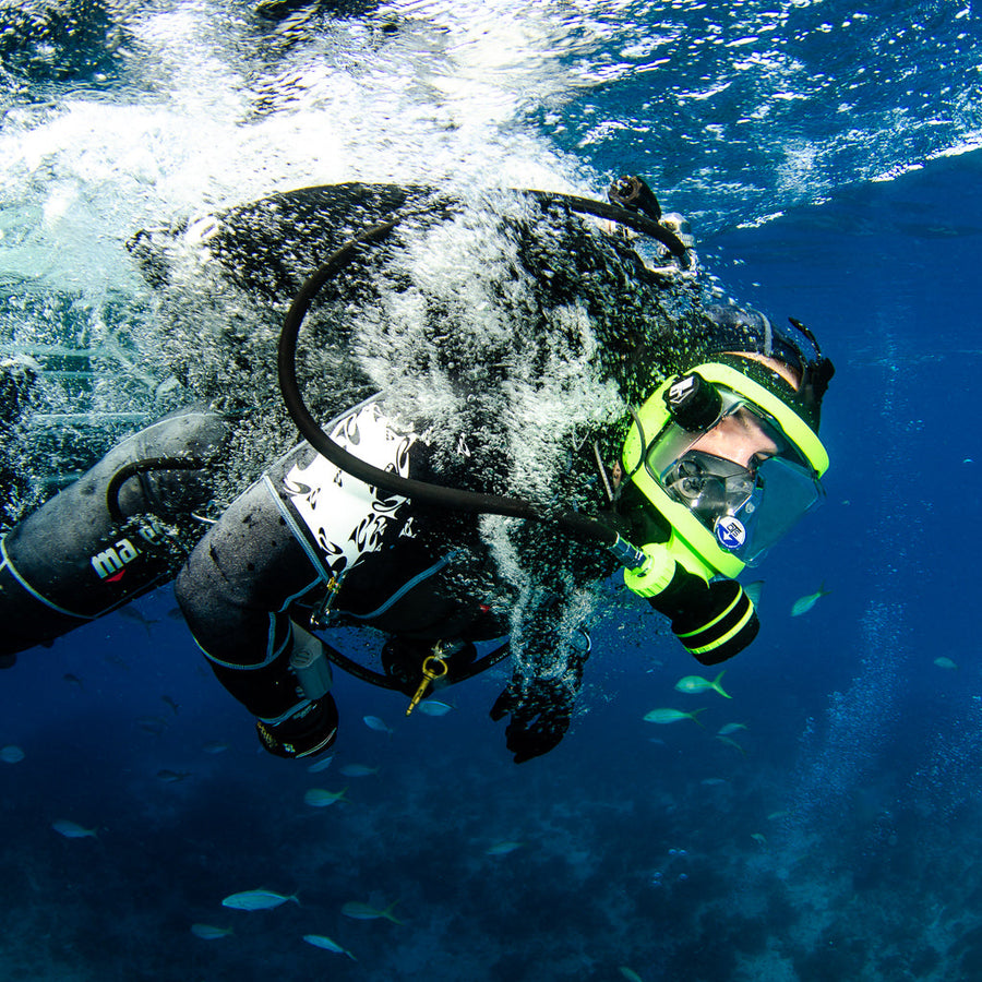 Image of a person scuba diving
