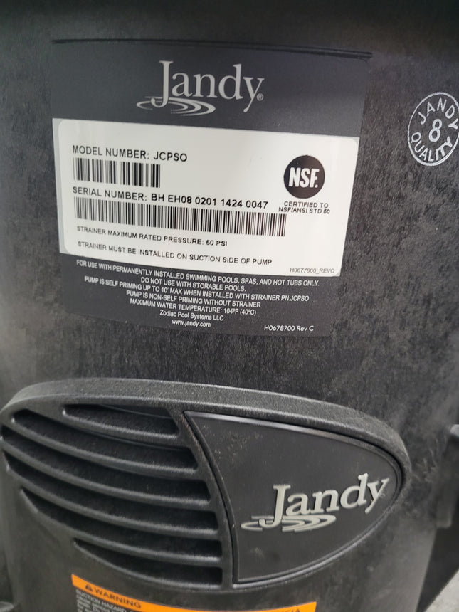 Jandy JCPSO JCP Strainer Pot with Basket