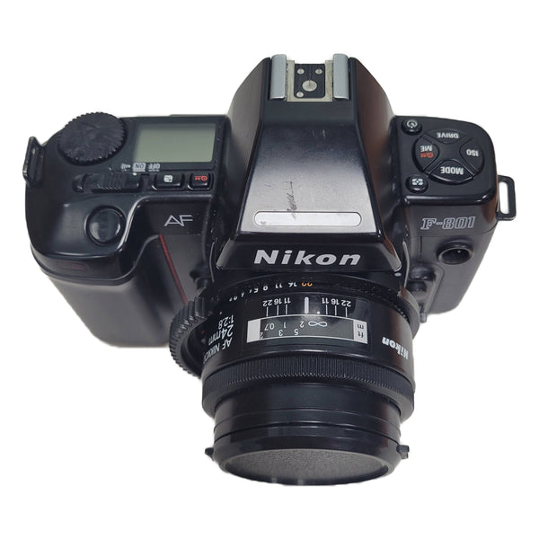 Nikon F-801 35mm Film Camera with 24mm Lens