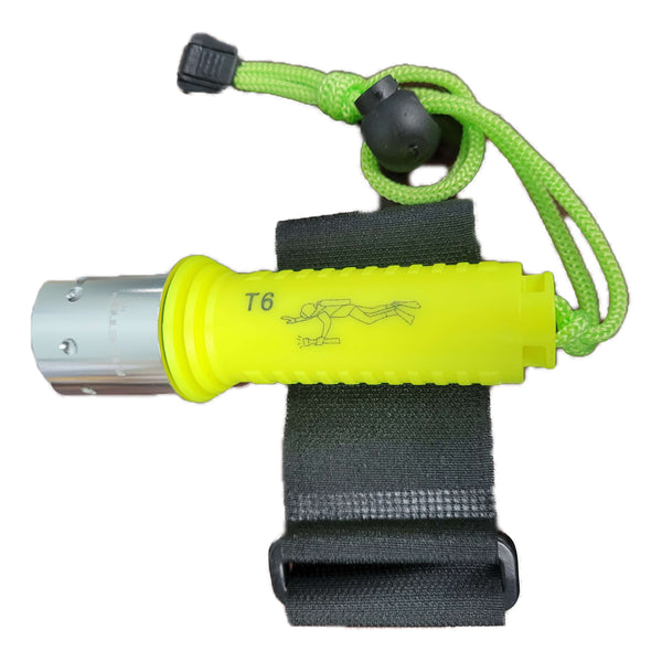 Aleto T6 LED Dive Light with Wrist Strap