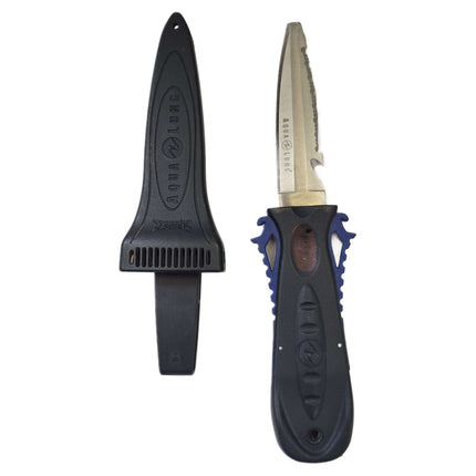 AquaLung Squeeze Dive Knife SS with Sheath