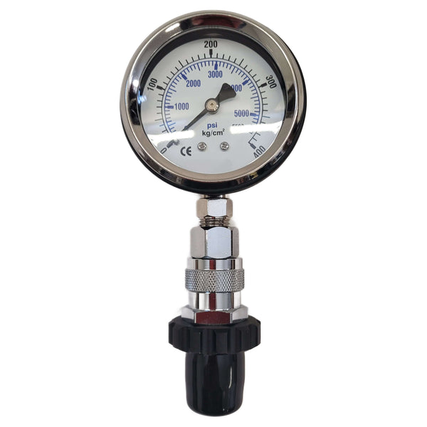 DIN Tank Pressure Checker Gauge 5500 PSI