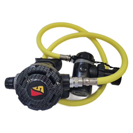 Dive Rite 1st and 2nd Stage Regulator Yellow Flex Hose