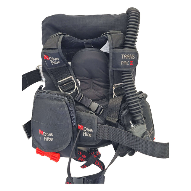 Dive Rite Transpac II Harness with Trek Wing and Air Source