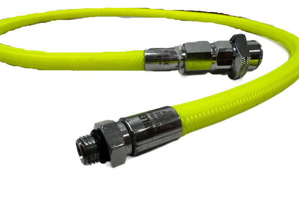 Neon Yellow Scuba Low Pressure Miflex Xtreme Hose for Drysuit/BCD