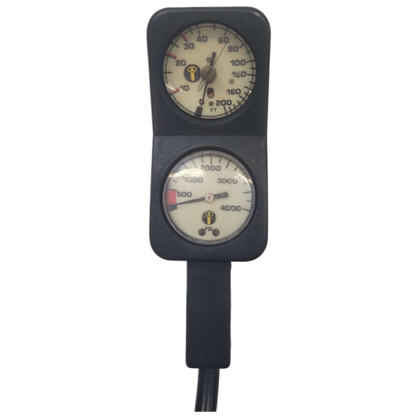 Pre-owned U.S. Divers Gauge Console SPG and Depth