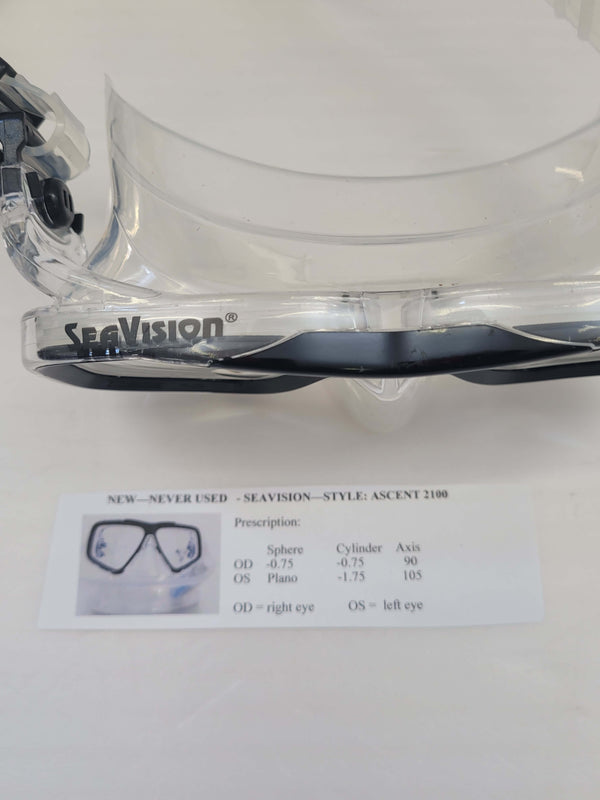Sea Vision Ascent 2100 Prescription Dive Mask