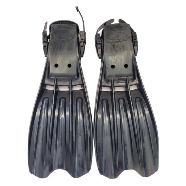 Heavy Rubberized Open Heel Dive Fins "M"