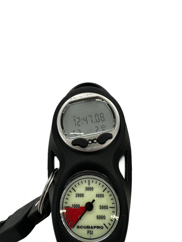 ScubaPro Aladin Sport Matrix 2-Gauge Console - AS IS 