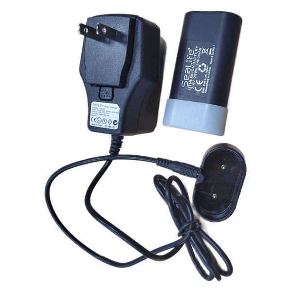 Sealife Rechargeable Lithium Battery and Charger for Strobe Light