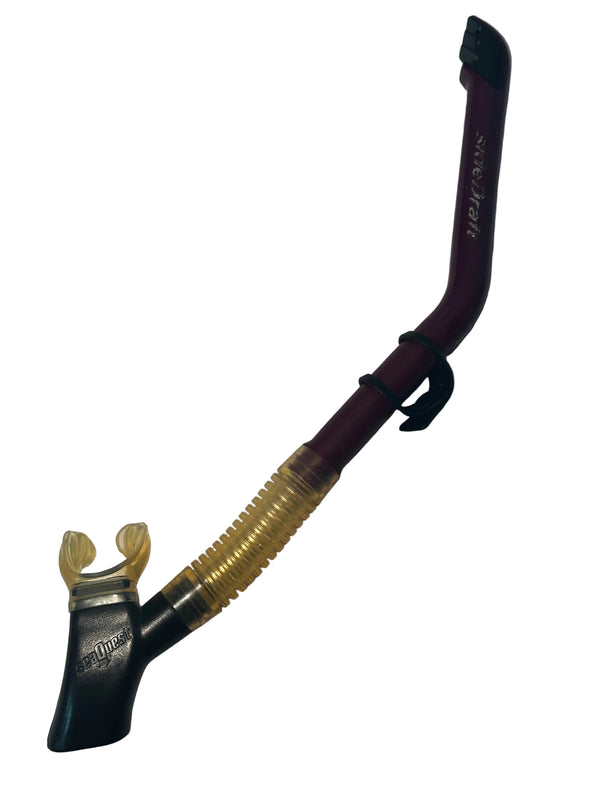SeaQuest Purple SideDraft Dry Snorkel
