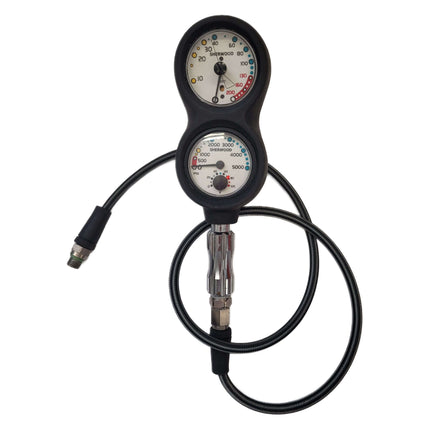 Sherwood 3 Puck Dive Gauge Console w QD Hose