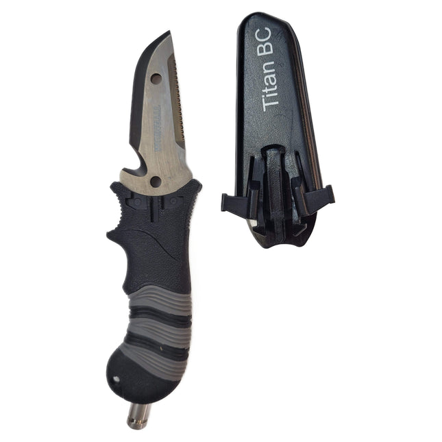 Titan Titanium Dive Knife w BCD Attachment