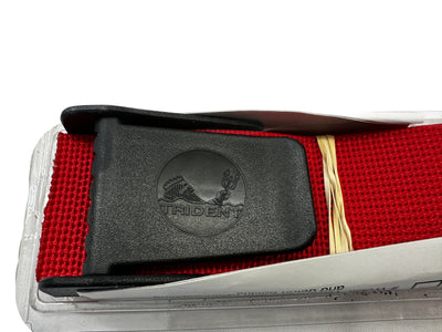 Trident Hard Weight Belt 60in, Red