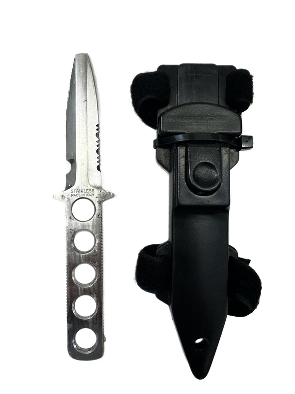 Vintage Stainless Steel Blunt Tip Dive Knife 