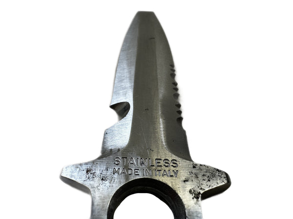 Vintage Stainless Steel Blunt Tip Dive Knife 