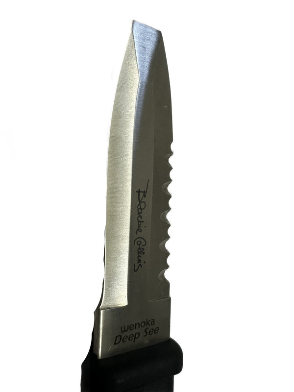 Wenoka Deep Sea 304 SS Blackie Collins Blunt Tip Dive Knife