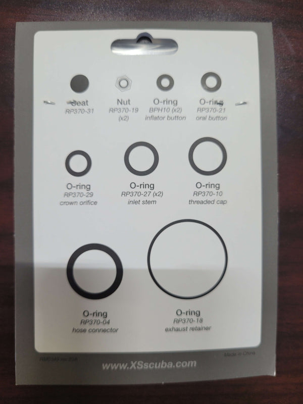 XS Scuba Multimax Alternate Air Service Kit PN RK14