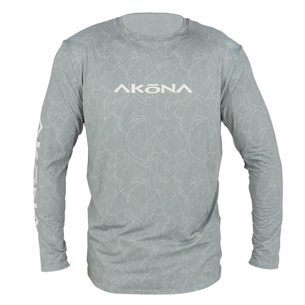 Akona Unisex Long Sleeve Mesh Sun Shirt Gray or White