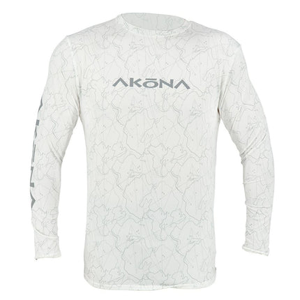 Akona Unisex Long Sleeve Mesh Sun Shirt Gray or White