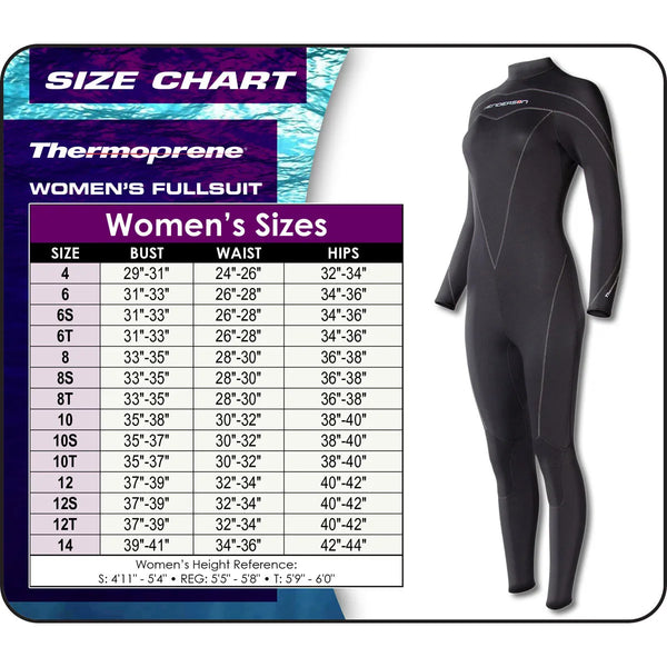 Henderson 5mm Thermoprene Women's Full Wetsuit "8"