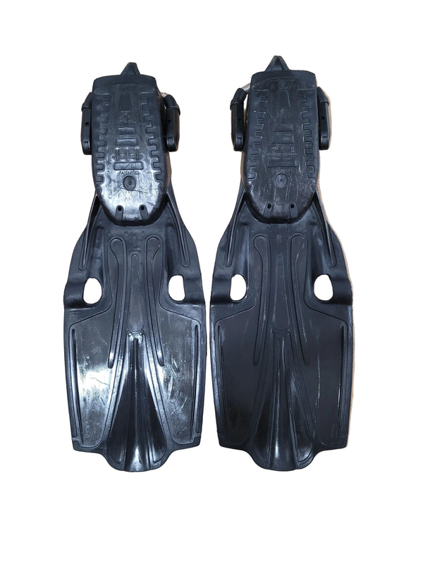 Poseidon Sport Fins with Atomic Aquatics Spring Straps