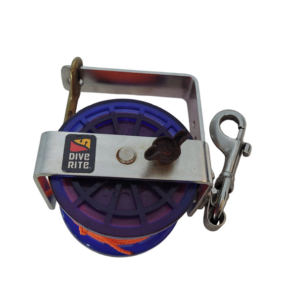 Dive Rite Wreck Reel with Clips 150'